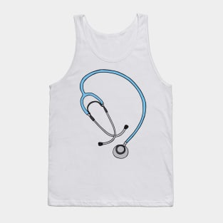 Stethoscope Doctor Nurse Illustration Tank Top